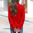 thumbnail image 5 of jjayotai Women's Button down Shirts Long Sleeve Smocked Cuffed Ruffle Collar Blouses Fall Work Business Casual Tops, 5 of 6