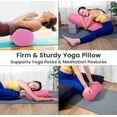 Vinsco Yoga Bolster Pillow Cotton Meditation Cushion Meditation Accessories for Restorative Yoga