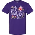 thumbnail image 3 of Inktastic Our First Mother's Day Pink Flowers T-Shirt, 3 of 5
