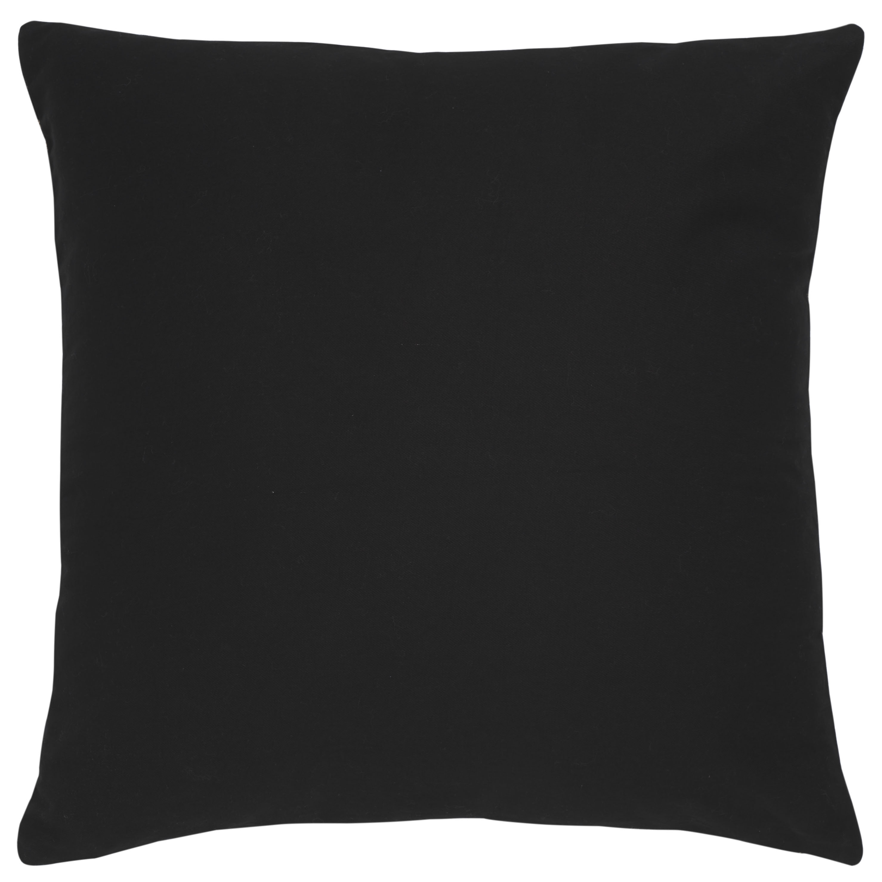 Safavieh Reya 20" x 20" Rustic Viscose Decorative Pillows, Black/Beige