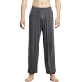 thumbnail image 1 of DPTALR Men's Pajama Pants Knit Cotton Bottoms Button Fly, 1 of 8