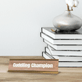 thumbnail image 2 of Cuddling Champion Gold Frame Desk Sign (2x8") |Novelty Workplace and Home Office Decoration For Him, 2 of 5
