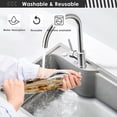 thumbnail image 6 of Coolnut Christmas Wooden Nutcracker Sink Splash Guard for Faucet 2 Packs Faucet Absorbent Mats, Winter Faucet Handle Drip Catcher Quickly Drying Mat for Kitchen Counter Bathroom, 30"x5.5", 6 of 7