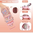 thumbnail image 4 of 64 oz Water Bottle with Straw Sleeve & Strap Motivational BPA Free Half Gallon Water Jug with Handle for Gym Women Men Aesthetic Water Bottle with Strap Floral, 4 of 6