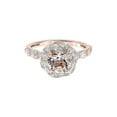 thumbnail image 2 of 1-1/4 Carat T.G.W. Morganite and 1/10 Carat T.W. Diamond Halo Engagement Ring in 10k Rose Gold, 2 of 4