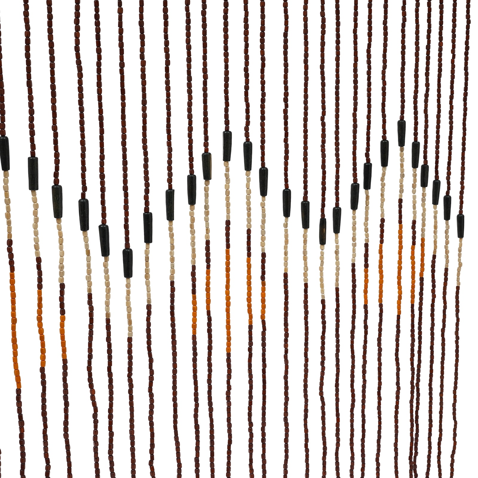 Door Beaded Curtain, Colorful Bamboo Wood Beaded Curtain, Handmade Doorway Bead String Curtain