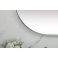 thumbnail image 2 of Elegant Decor Metal Frame Oval Mirror 24x60 Inch in Black, 2 of 7