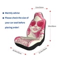 thumbnail image 5 of Cauagu Ace Of Diamonds Lady Print Car Seat Covers,Universal Automotive Seat Covers Car Seat Protectors Easy to Install Car Cover Car Accessories Auto rucks Van & SUV-1, 5 of 9