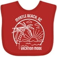 thumbnail image 3 of Inktastic Summer Vacation Mode Myrtle Beach South Carolina Boys or Girls Baby Bib, 3 of 4