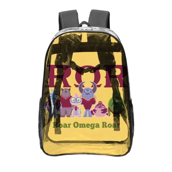 Monsters University Pattern Transparent Backpack Lightweight And fashionable Showcasing Personality And Leading The Trend