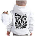 thumbnail image 1 of FAOWME Chandail à Capuchon pour Filles Manches Longues Sweat à Capuche Graphique Mignon Blanc 5-6 Ans, 1 of 5