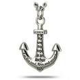thumbnail image 2 of Men's Stainless Steel Small Anchor Necklace-Hebrews 6:19 by Shields of Strength, 2 of 4
