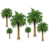 Party Central Club Pack of 72 Green and Brown Insta-Theme Tropical Luau Palm Tree Photo Props 4'