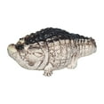 thumbnail image 1 of Figura de cocodrilo en miniatura, estatua de mascota de té, adorno de arena púrpura coleccionable para 103 cm x 46 cm x 35 cm, 1 of 9
