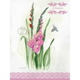 thumbnail image 3 of Della-Piana, Elissa 15x18 Black Modern Framed Museum Art Print Titled - Flower Study on Lace VI, 3 of 5