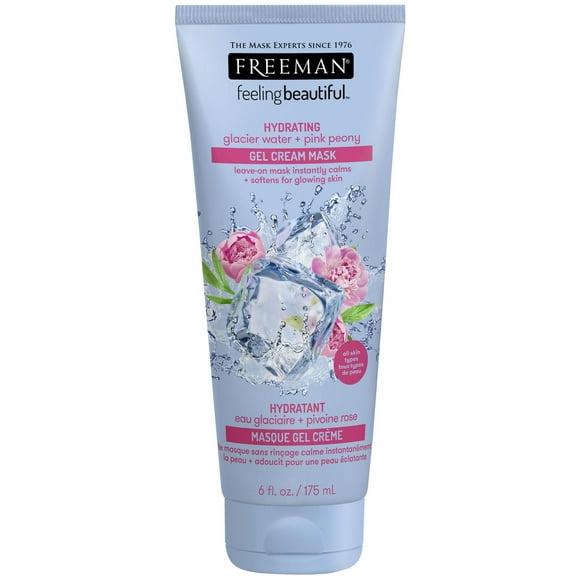 Masque gel crème hydratant Freeman Feeling Beautifu à base d'eau glaciaire et pivoine rose