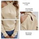 thumbnail image 1 of Suéter De Manga Larga, Suéter De Punto De Moda Cruzado Con Cuello En V Para La Oficina ANGGREK Albaricoque L, 1 of 5