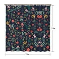 thumbnail image 5 of Butterfly Peony Shower Curtain - Delicate Insects and Luxurious Blooms, 72x72 Inches, 5 of 5