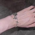 thumbnail image 5 of Erd Style Rose Necklace Bracelet Retro Ins Niche Design Men(50cm), 5 of 5