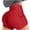 C-Red577, variant on DHFJKG High Waisted Yoga Shorts For Womens With Pockets Solid Color Workout Tight Shorts Athletic Wear