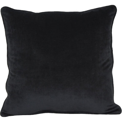 Mainstays Plush Decorative Pillow, Black - Walmart.com