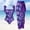#1Multicolor, variant on Womens 2 Piece Swimsuit Set, Wrap Sarong Cover Up Beach Wear