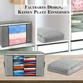 thumbnail image 4 of Collapsible Oversize Storage Bags, 2-Pack Of Durable Fabric Organizers With Clear Window Panel, Reinforced Handles For Closet And Travel Use, 4 of 5