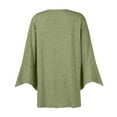 thumbnail image 6 of ZKIRBJV Summer Cardigans for Women Lightweight 3/4 Sleeve Plus Size Kimono and Dusters Open Front Shrug Cardigan Light Solid Color Dressy Casual Oversized Cardigans Green M, 6 of 6