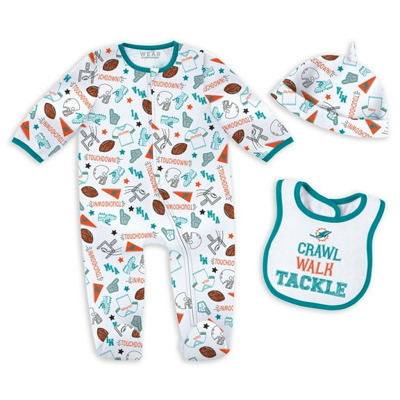 Newborn & Infant WEAR by Erin Andrews Miami Dolphins Sleep & Play Set