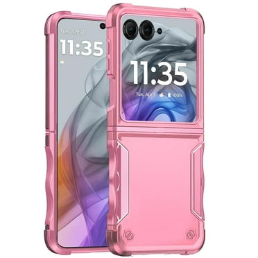 TJS for Motorola Razr 2025/2024 Phone Case, [Military Grade] Heavy Duty Cover for Moto Razr 2024/2025 (Pink)