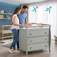 thumbnail image 5 of Furnibear Multi-Tier Infant Changing Table with Shelves, Gray, 5 of 11
