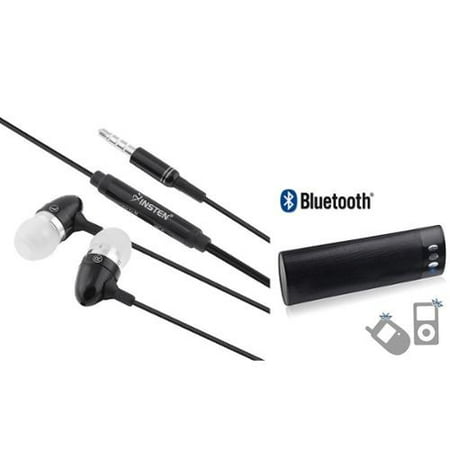 Insten Wireless Portable Bluetooth Speaker Speakerphone + 3.5mm Handsfree Headset For Smartphone Tablet Laptop Universal