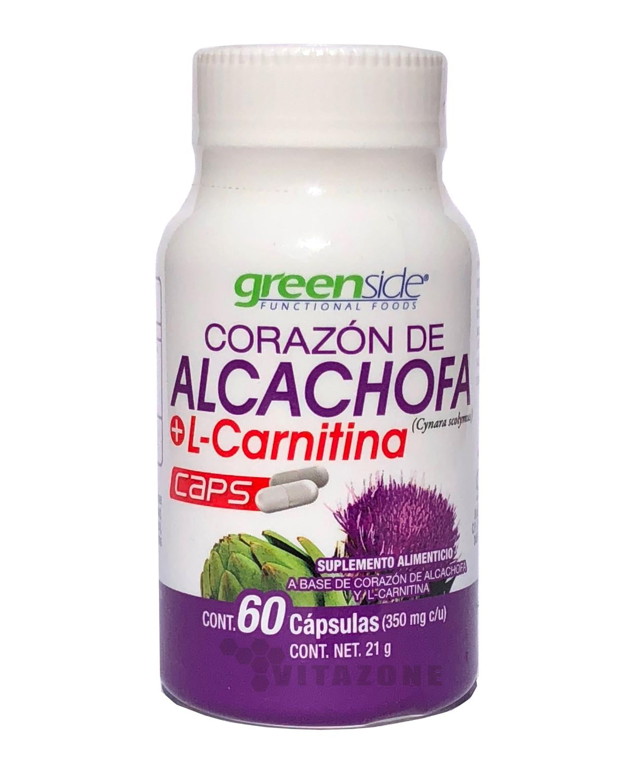 Corazón de Alcachofa + Carnitina 60 caps Greenside Greenside GRSALCACHOFA