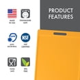 thumbnail image 4 of Dexas NSF Certified Polysafe Cutting Board with Handle, 11 x 14.5 Inches, Reversible Kitchen Cutting Board, Yellow, 4 of 6