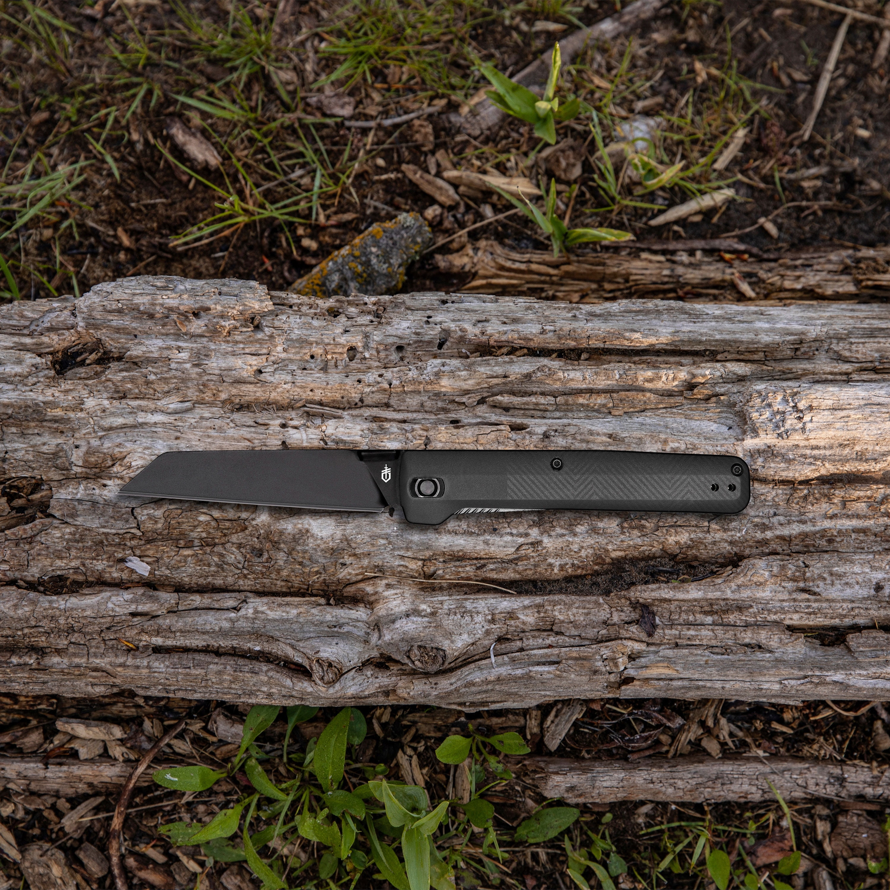 Gerber Pledge Knife, Grey, Plain Edge, Reverse Tanto Blade