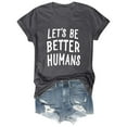 thumbnail image 2 of Tittly T Shirts for Women Spring Tops for Women Womens Fashion Workout T Shirts Athletic Plus Size Tops Summer Trendy Clothes 2025 Short Sleeve Spring Tee Graphic Tees Tshirts Shirts Dark Gray M, 2 of 7