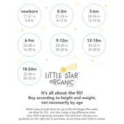 Little Star Organic Baby Girl Romper, 2pk