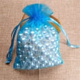 thumbnail image 1 of Lote de 50 bolsas pequeñas de Organza para joyería, 7x9, 9x12cm, con cordón para bolsita regalo de Navidad, boda, dulces, fiesta, bolsa de embalaje de cuentas, 1 of 4