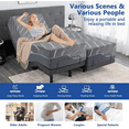 thumbnail image 3 of Twin XL Adjustable Bed Frame with Mattress, 12-Inch Boxed White Gel Memory Foam Medium Comfort Mattress, Adjustable Bed Frame with Wireless Remote, Smart Electric Bed Frame, 3 of 6