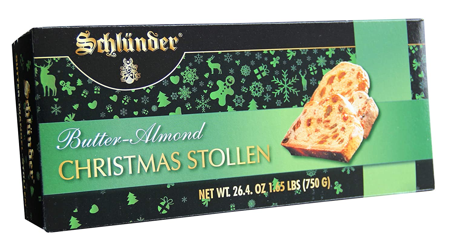 Schlunder Christmas Butter Stollen with Almonds 26.4 oz (750 g) MADE
