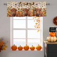 thumbnail image 6 of It's Fall Y'all Valances for Windows, 54 x 18in, Highland Cow Pumpkin Leaf Thanksgiving Linen Rod Pocket Kitchen Valance Curtain Light Filtering Window Treatments for Living Room Bedroom, 1 Panel, 6 of 7