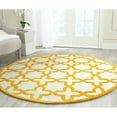 thumbnail image 2 of SAFAVIEH Cambridge Liz Geometric Wool Area Rug, Ivory/Gold, 6' x 6' Square, 2 of 10