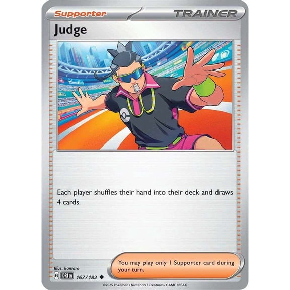 Pokemon Destined Rivals Uncommon Judge #167