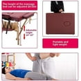 thumbnail image 3 of Portable Massage Table Massage Bed Spa Bed Height Adjustable Massage Table 2 Folding Massage Bed 73 Inches Spa Bed Facial Cradle Salon Bed W/Carry Case锛孊urgundy, 3 of 7