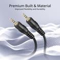 thumbnail image 3 of 2.5mm Audio Cable (6FT) - Male to Male 2.5mm to 2.5mm Subminiature Stereo Headset Headphone Jack Gold Plated Connector Wire Cord Plug, 3 of 6