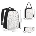 thumbnail image 2 of Easygdp Funny Chicken Mochila para Niños y Niñas con Set de Caja de Almuerzo y Estuche para Lápices 3 en 1, Mochila Escolar Estampada para Adolescentes, 2 of 7