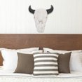 thumbnail image 5 of Decoración de pared única con forma de calavera de cuerno de toro, fácil de instalar, adecuada para el hogar, la oficina, la fiesta, decoración de pared con cabeza de animal artificial., 5 of 5