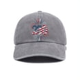 thumbnail image 1 of Visor Style Washed Soft Top Baseball Cap With Letter Print For Everyday Home Leisure Outdoor Sun Hat Curved Brim, 1 of 2