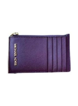 Michael Kors Jet Set Travel Small Zip Card Case Wallet 35F0GTVD2L-001 Black  Gold