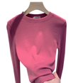 thumbnail image 4 of Camisa de manga larga de polar para mujer y de invierno con forro polar grueso y cuello medio alto, 4 of 6